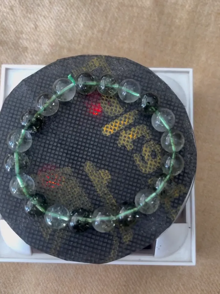 Mossy Quartz Bead Bracelet