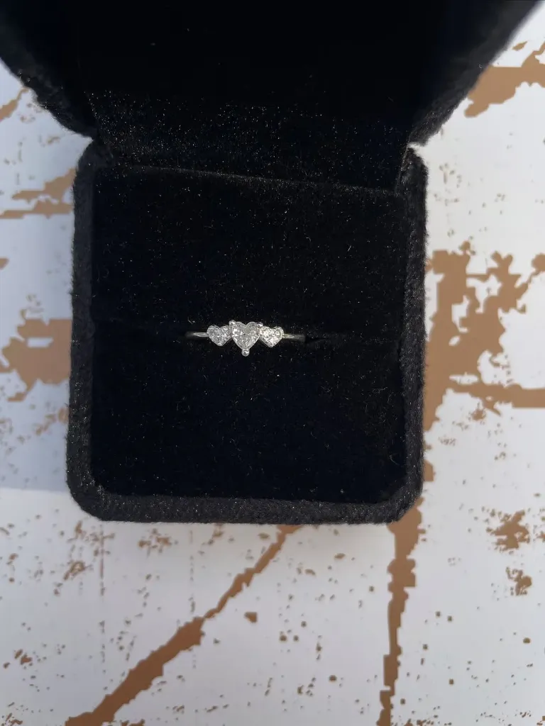 Trio Heart Ring